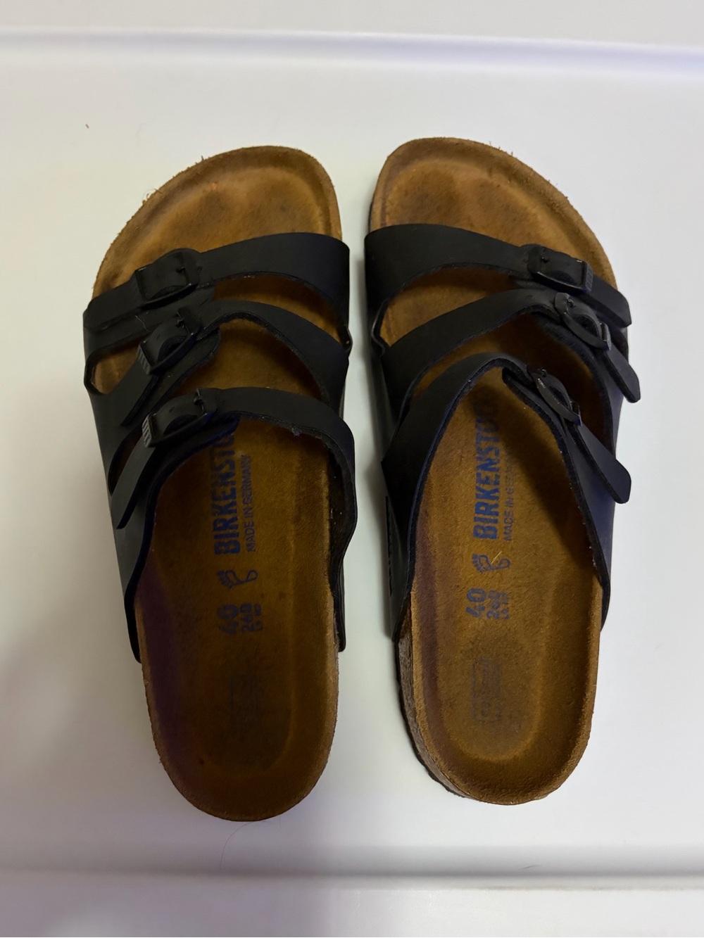 Birkenstock Women's Black Triple-Strap-Style Sandals